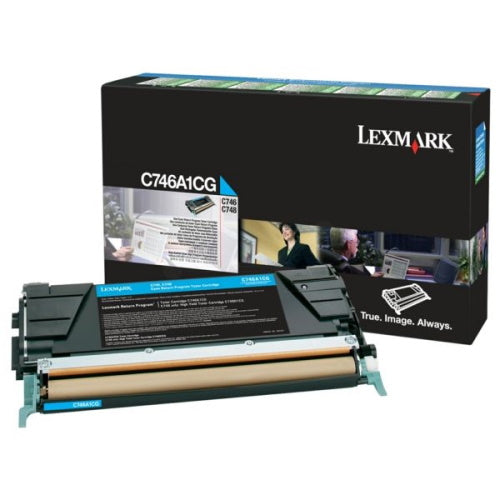 toner cyan Lexmark C746A1CG LX-T746CR