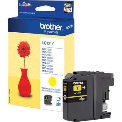 cartouche jaune Brother LC121Y BR-ULC121Y