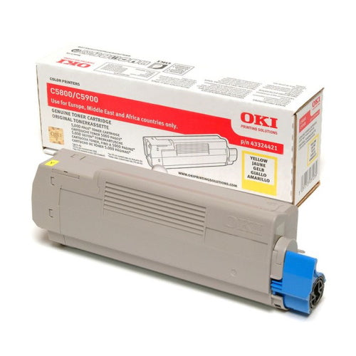 toner jaune Oki C5800 OK-T5800Y