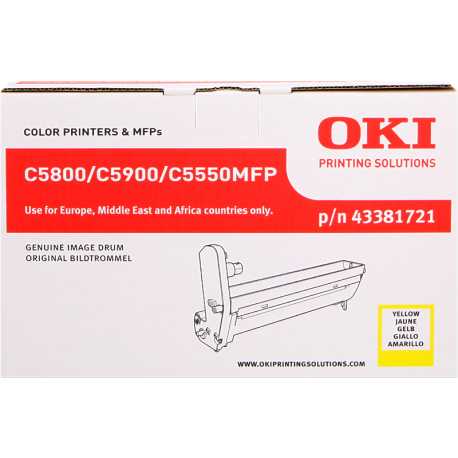 tambour jaune Oki C5800 OK-D5800Y