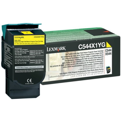 toner jaune Lexmark LX-T544XYR LX-T544XYR