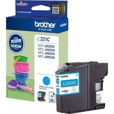 cartouche cyan Brother LC221C BR-ULC221C