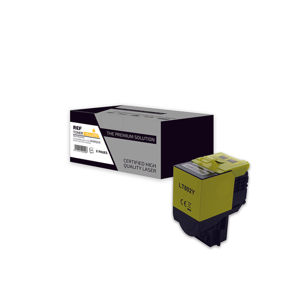 toner jaune Lexmark LT802Y L1-LT802Y