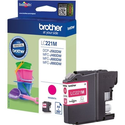cartouche magenta Brother LC221M BR-ULC221M