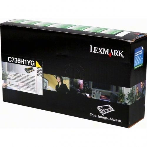toner jaune Lexmark LX-T736HYR LX-T736HYR