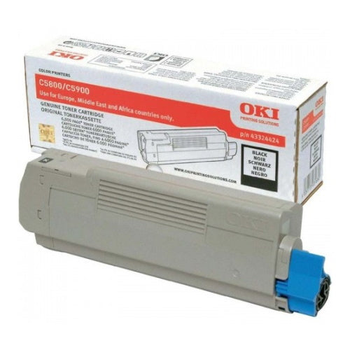 OKI C5800 - Toner authentique 43324424 - Black