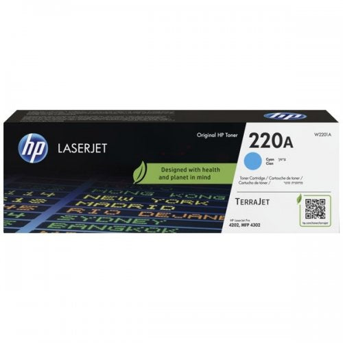 Hp 220A - Genuine Toner W2201A, 220A - Cyan